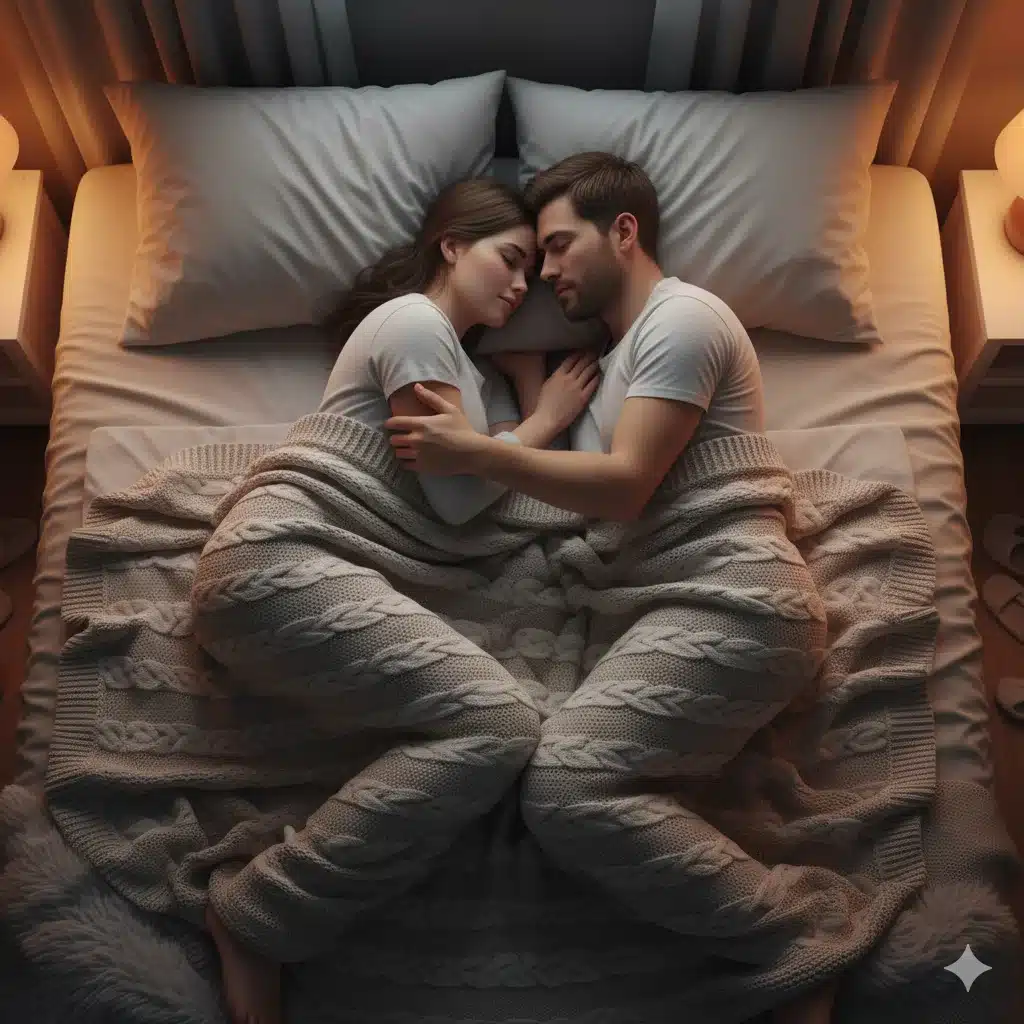 Dormir face à face en couple