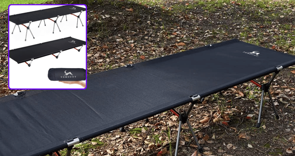 Le lit de camp pliable et pratique Tomount