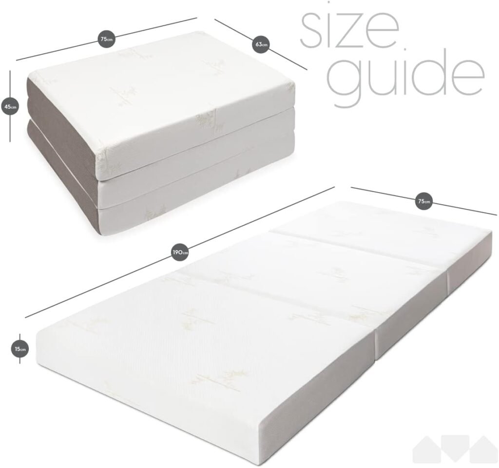 matelas d'appoint confortable à memeoire de forme