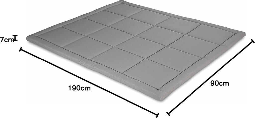 Matelas futon evergreen pliant et roulable