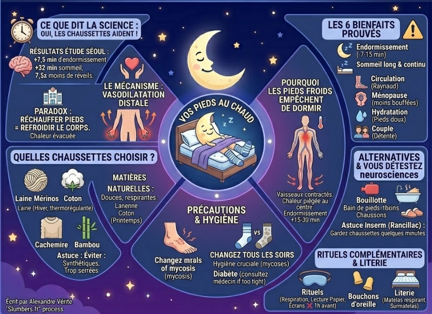 dormir en chaussettes, bonne ou mauvaise idée ?