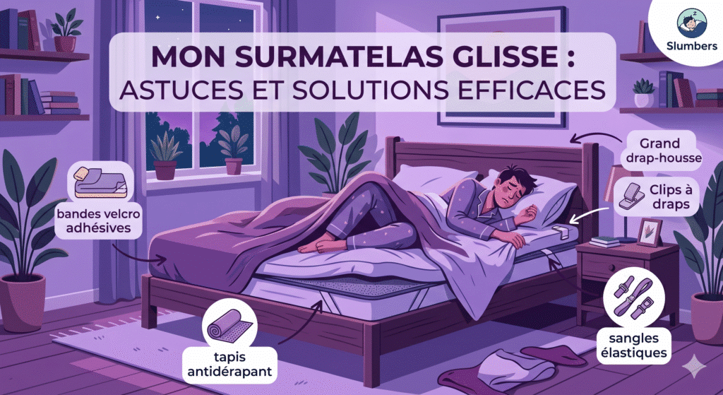 mon surmatelas glisse, que faire ?